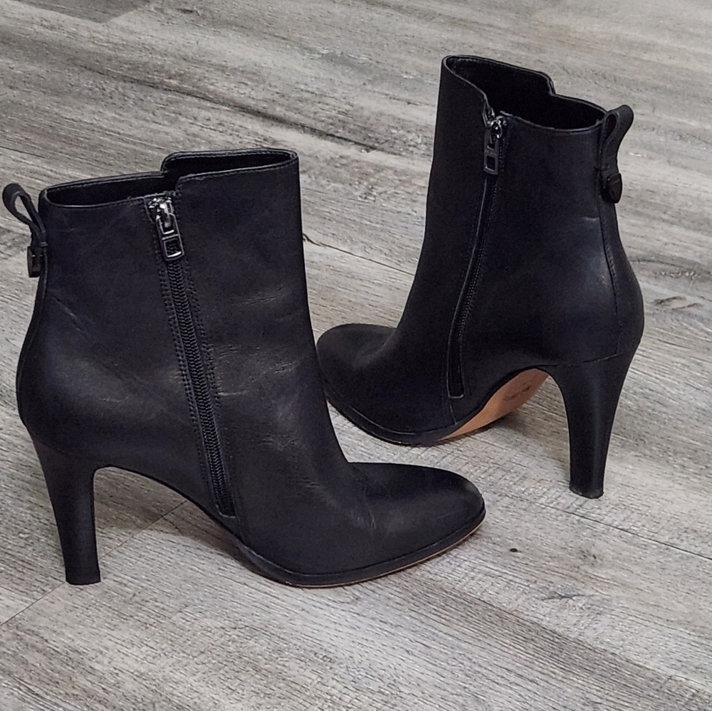 Coach Jemma Black Ankle Boots WORN ONCE - Picture 6 of 12